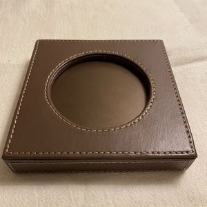 NIB Partylite Faux Leather Candle Holder